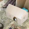 JOINPAYA Large Wooden House for Small Animals, Hamster Playground, Rodent Mat and Hideout view 2