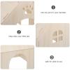 JOINPAYA Large Wooden House for Small Animals, Hamster Playground, Rodent Mat and Hideout view 3