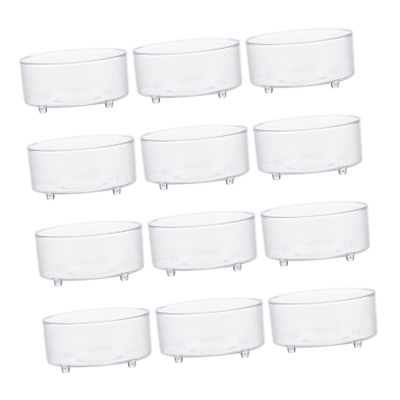 JUMPLAWN 30 Pack Acrylic Reptile Feeding Bowls
