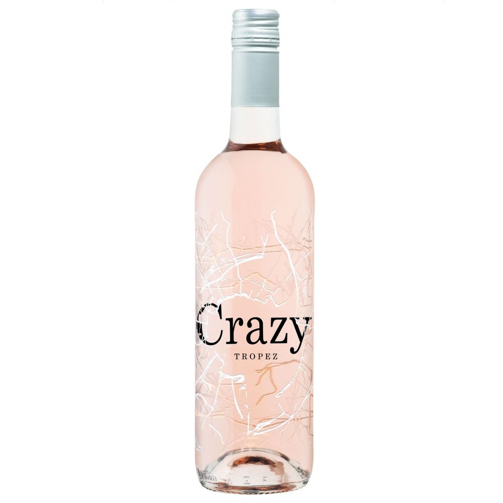 Domaine Tropez Crazy Tropez Dry Rosé Wine IGP Méditerranée, France, with FeinWert E-Book (1 x 0.75 L)