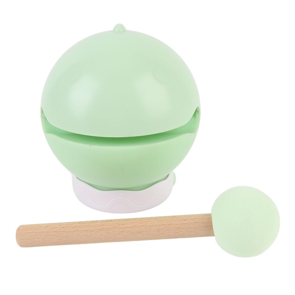 Wakects Wooden Whale Night Light, Rechargeable Portable Fish Lamp with 3 Brightness Levels, Green, 5.91 x 5 x 4.61 in