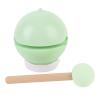 Wakects Wooden Whale Night Light, Rechargeable Portable Fish Lamp with 3 Brightness Levels, Green, 5.91 x 5 x 4.61 in view 1