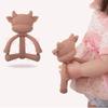 BPA-Free Silicone Baby Teether Toy, Easy to Grip and Clean (B, One Size) view 2