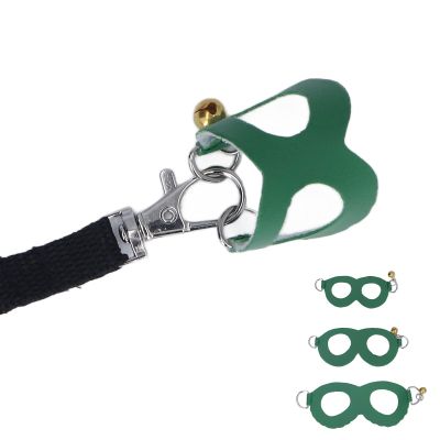 Pretfy Hamster Harness and Leash Set, Faux Leather, Green