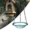 Outdoor Bird Bath - Decorative Metal Birdbath for Garden, Lawn, Balcony, or Tree view 3