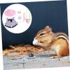 Hamster Harness with Plaid Vest, Leash, Hat and Hair Clip view 4