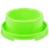 Round Green Plastic Dog Food Bowl for Small Dogs and Cats view 1