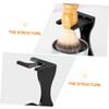 Veemoon Clear Acrylic Razor and Shaving Brush Stand Set view 4