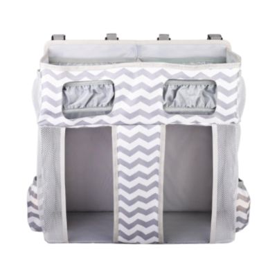 DimyFew Hanging Diaper Organizer, Gray-White Stripes