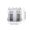 DimyFew Hanging Diaper Organizer, Gray-White Stripes view 4