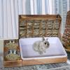 Rabbit Feeder Rack, Small Animal Hay Holder with Bowls view 2