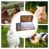 Rabbit Feeder Rack, Small Animal Hay Holder with Bowls view 4