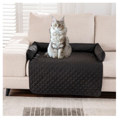 BLGVGKLPNT Pet Cooling Mat, Soft Reversible Dog Bed, Black, 90 x 120 cm