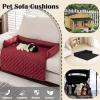 BLGVGKLPNT Pet Cooling Mat, Soft Reversible Dog Bed, Black, 90 x 120 cm view 3