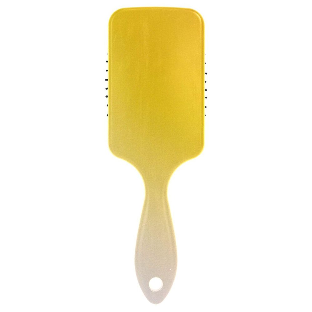 Yellow Gradient Scalp Massage Hair Brush for Wet and Dry Hair