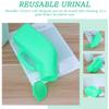 2-Pack Men's Urinals, 1200 mL, Plastic, Green view 2