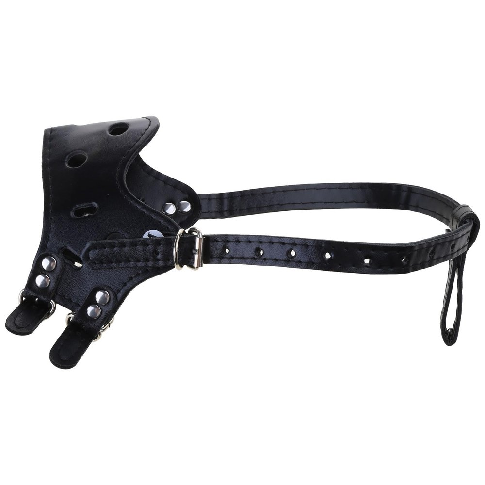 ZYKEJJDDAK PU Dog Muzzle