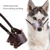 ZYKEJJDDAK PU Dog Muzzle view 2