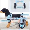 Dog Wheelchair, Improved Pet Wheelchair, Easy to Load and Unload, Buckle Design, Quiet EVA Tires, for Small Pets, Front-Leg Walking Stabilizer (S) view 4
