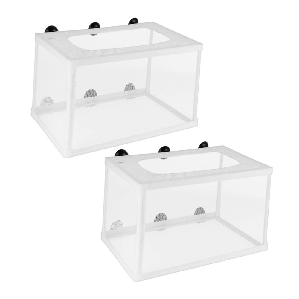 JUMPLAWN 2-Pack Plastic Fish Net with Suction Cups