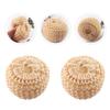 Oval Yellow Sisal Bath Sponges, 5 Count, for Body Cleansing view 3