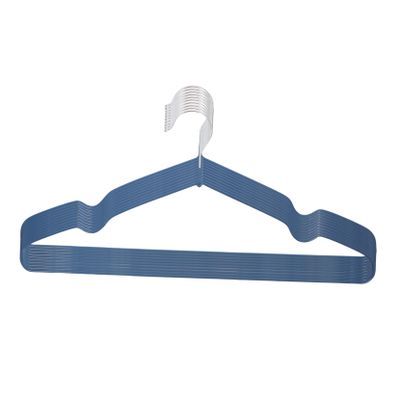 KAILIKETIY 10-Piece Kids' Clothes Hangers, Compact PVC-Coated Hangers for Clothes and Pants