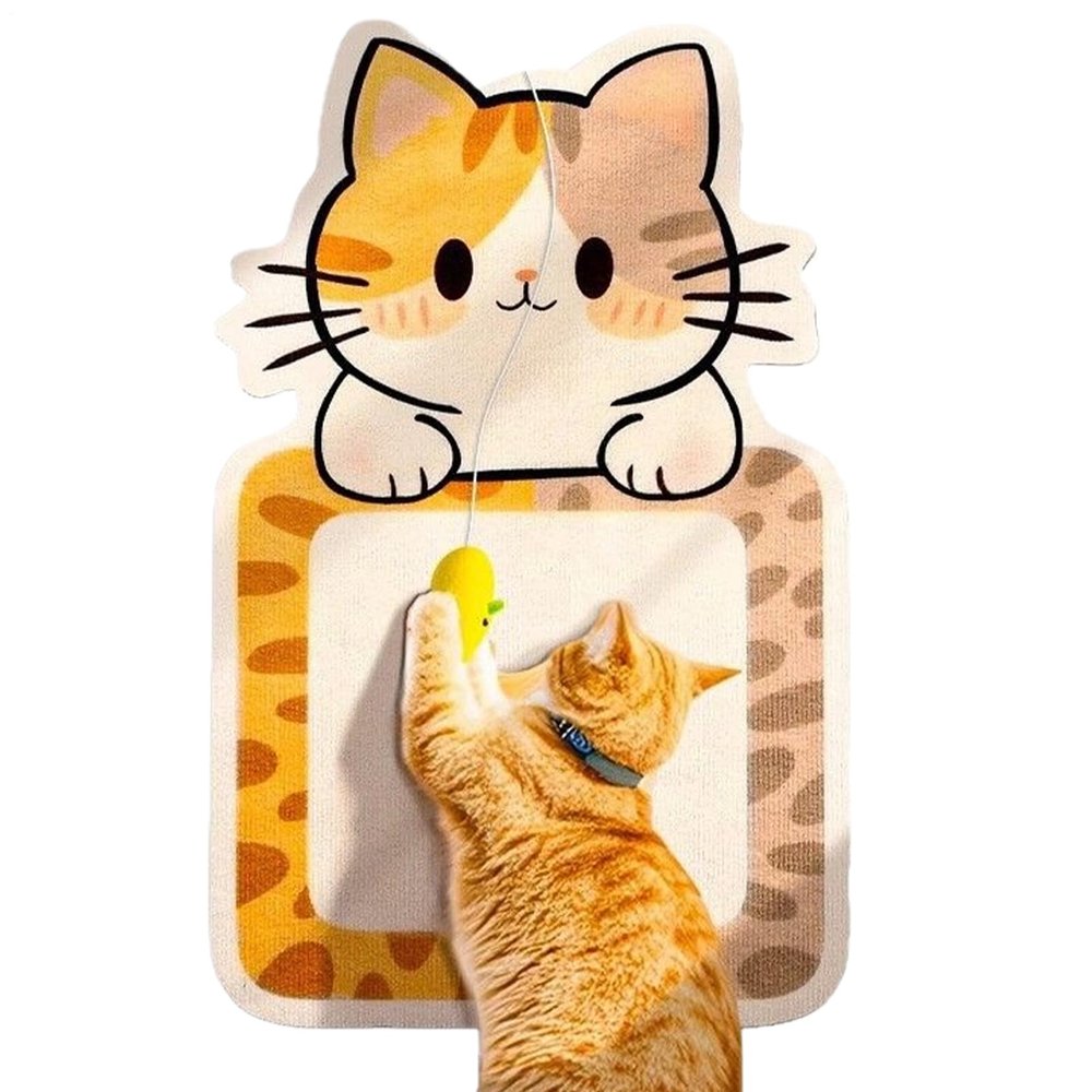 Duqulle Cat Scratcher - Wall-Mounted Interactive Cat Toy