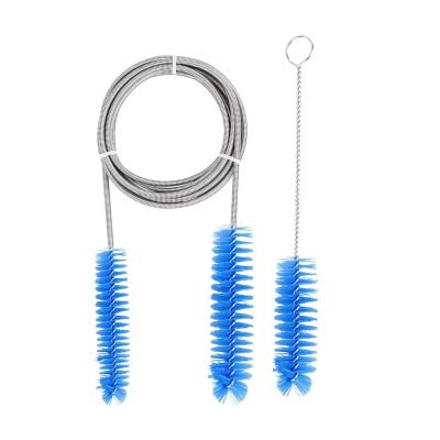 LAIOUSN Aquarium Filter Hose Brush Set with Flexible Steel Spring