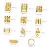 OUNONA Hair Beads for Braids, Metal Hair Accessories, Hair Rings, Charms and Clips in Box view 2