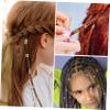 OUNONA Hair Beads for Braids, Metal Hair Accessories, Hair Rings, Charms and Clips in Box view 3
