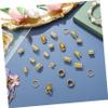 OUNONA Hair Beads for Braids, Metal Hair Accessories, Hair Rings, Charms and Clips in Box view 4