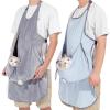 Portable Adjustable Pet Apron Harness, Hands-Free Carrier for Cats and Small Dogs, with Spacious Pocket view 2