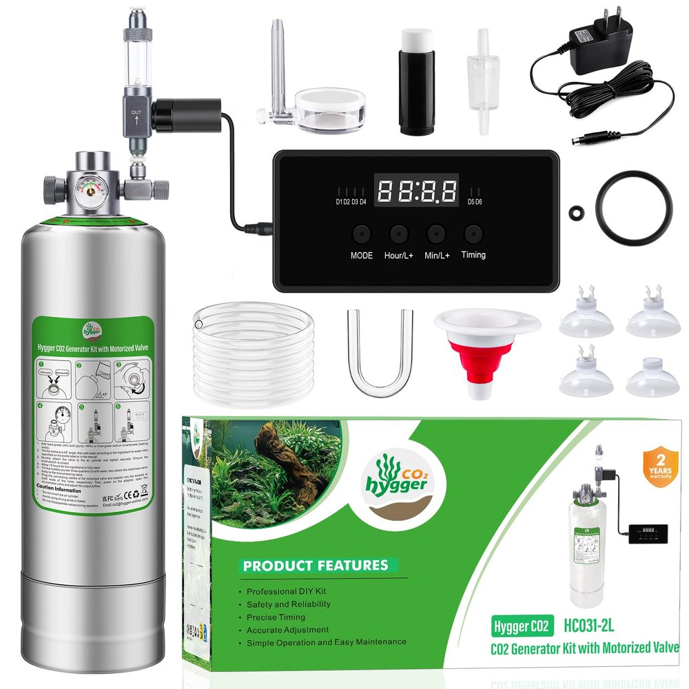 Upgraded 2L/5L Aquarium CO2 Generator System