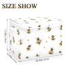 famyily Cute Bees Storage Box with Handle, White view 3