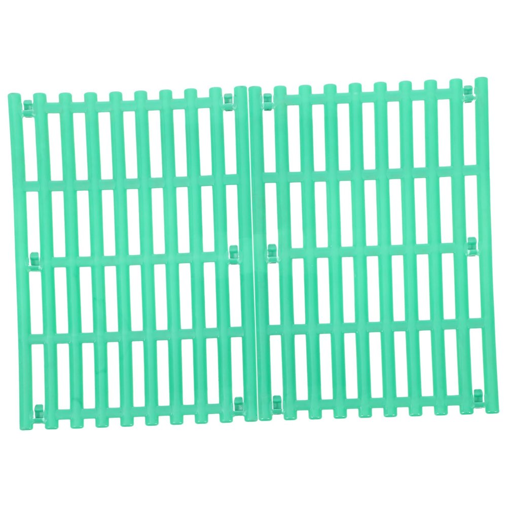 HEMOTON 2-Pack Rabbit Cage Floor Mats, Wear-Resistant Plastic Mats for Small Animals