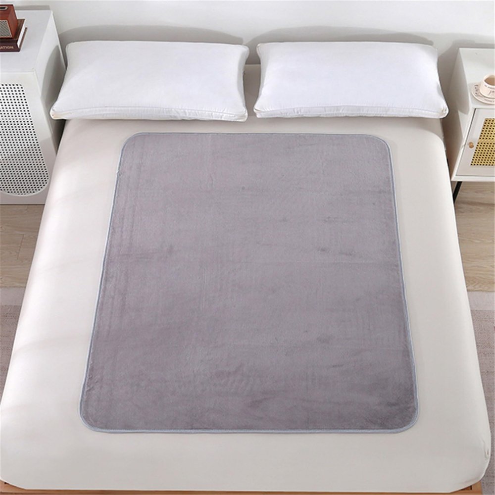 STHOYN Washable Waterproof Incontinence Bed Pad, Unisex, Gray, 90 × 200 cm
