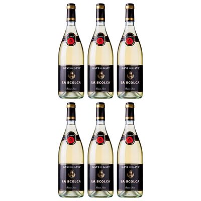 La Scolca Gavi dei Gavi DOCG Bianca Secca Dry White Wine, Italy, with FineWert E-Book (6 x 0.75 L)