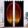 Black Glowing Tree of Life Blackout Curtains, 2-Piece Set, 260 x 140 cm Each view 2