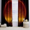 Black Glowing Tree of Life Blackout Curtains, 2-Piece Set, 260 x 140 cm Each view 3