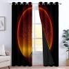 Black Glowing Tree of Life Blackout Curtains, 2-Piece Set, 260 x 140 cm Each view 4