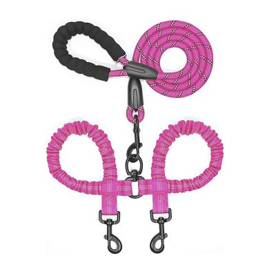 Dog Leash for Two Dogs (Pink)