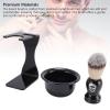 YUYTE Men's Shaving Brush Set with Bowl and Stand, Portable Nylon Brush Travel Kit view 3