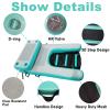 Inflatable Dog Water Ramp and Pool Platform, Cyan/White view 3