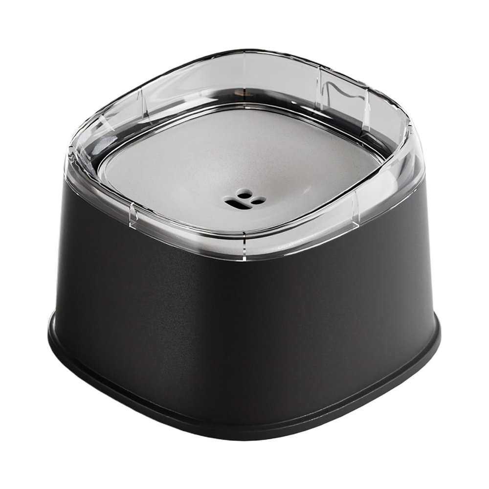 Splash-Resistant Dog Water Bowl for Medium and Large Dogs, 2-Liter Capacity