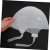 Veemoon Silicone Hair Highlighting Cap with Hook and Punched Holes, Reusable White Cap view 4