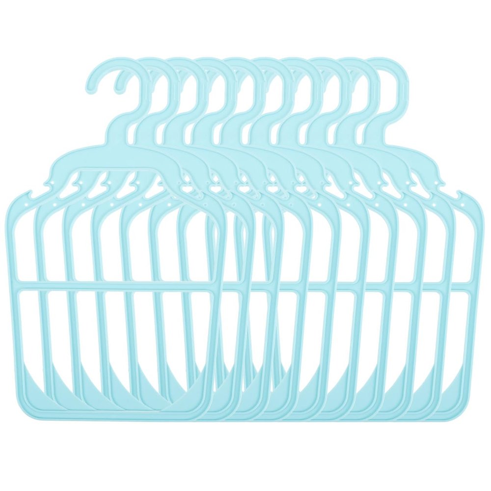 Gatuida Plastic Pet Clothing Hangers, 10-Pack, Lightweight, Non-Slip