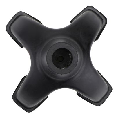 VALICLUD 1-Piece Rubber Cane Tip, Non-Slip Foot Cover, Black