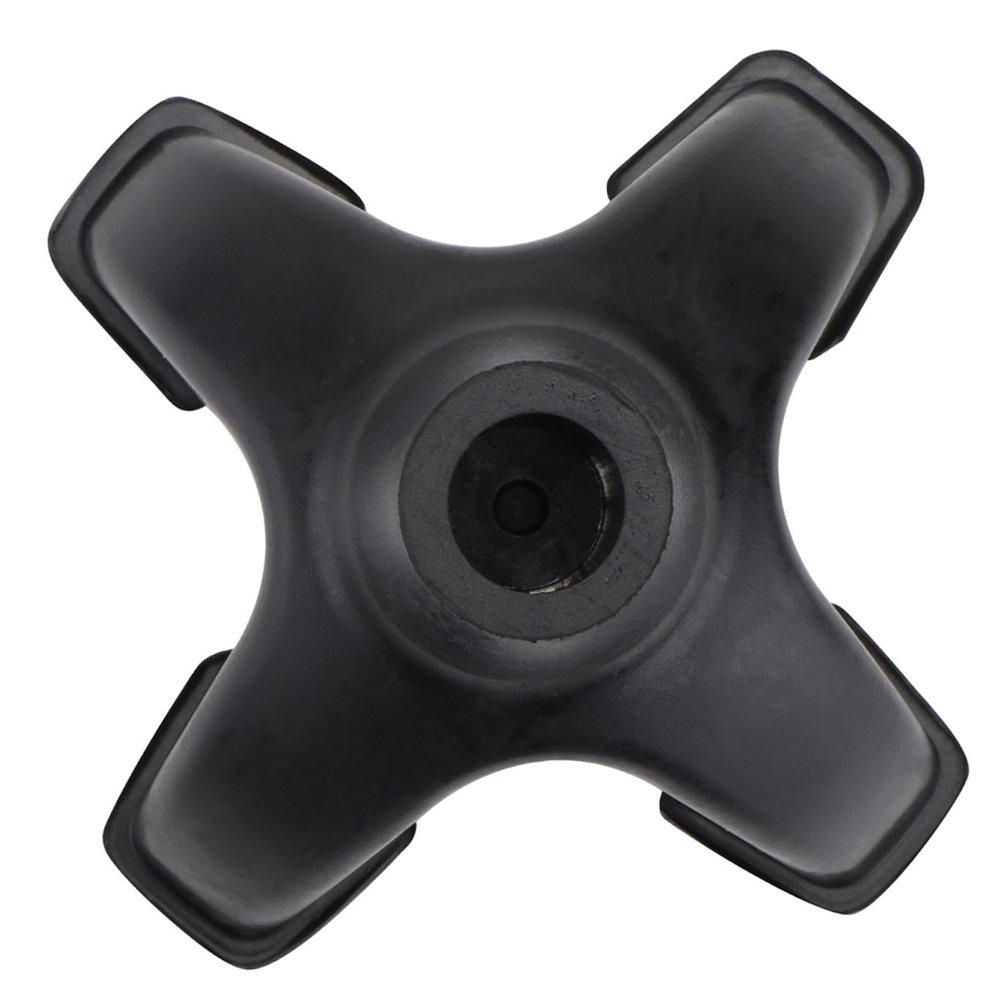 VALICLUD 1-Piece Rubber Cane Tip, Non-Slip Foot Cover, Black