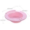 GALPADA Toilet Sit Bath Basin, Easy to Use, 2-Piece Plastic Set with Smooth Surface view 2