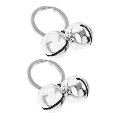 VICASKY 2-Piece Metal Bells for Dog and Cat Collars, Decorative Lightweight Pet Charms